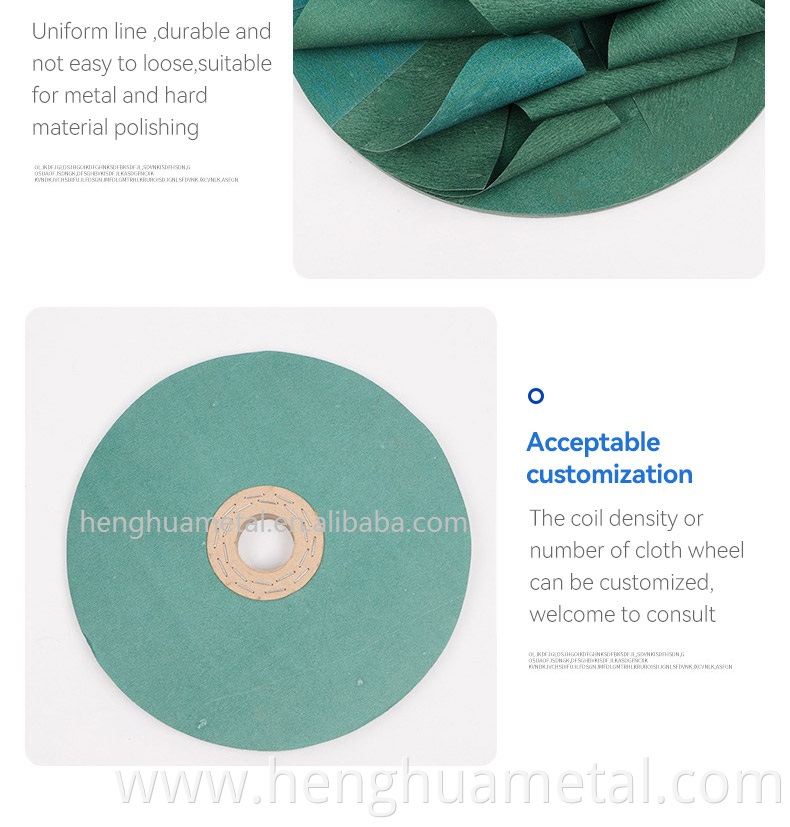 HENGHUA 2022 HIGH QUALITY CLOTH BUFFING WHEEL FOR METAL SURFACE GRINDING AND POLISHING